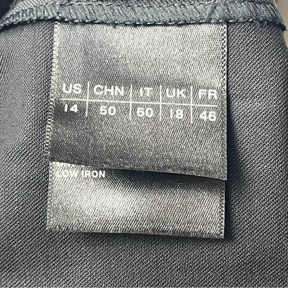 Lafayette 148 New York‎ Irving Black Wool Pant Womens US Size 14 Office NEW - Picture 3 of 15